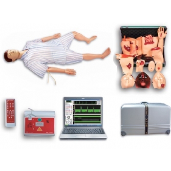 高级综合急救护理训练模拟人（AED、CPR、护理、创伤四合一）JD/ALS1200